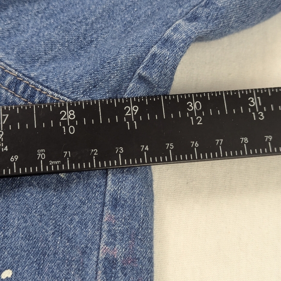 Cherry Coke Repurposed Blue Jean Denim Jacket XXL - Picture 3 of 8